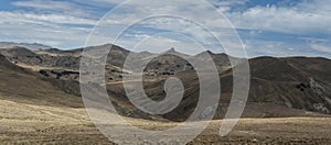 Along the road from San Pedro de Tiquina to Copacabana on the Titicaca lake, the largest highaltitude lake in the world 3808m photo